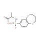 2-[(3,4-dihydro-2H-1,5-benzodioxepin-7-ylsulfonyl)amino]propanoic acid - chemical structure image