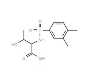 2-{[(3,4-dimethylphenyl)sulfonyl]amino}-3-hydroxybutanoic acid - chemical structure image