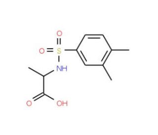 2-{[(3,4-dimethylphenyl)sulfonyl]amino}propanoic acid - chemical structure image