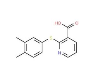 2-[(3,4-dimethylphenyl)thio]nicotinic acid - chemical structure image