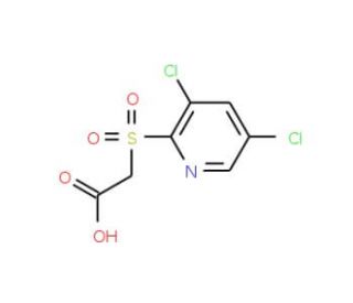 2-[(3,5-Dichloro-2-pyridinyl)sulfonyl]acetic acid - chemical structure image