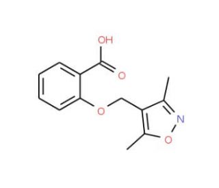 2-[(3,5-Dimethylisoxazol-4-yl)methoxy]benzoic acid - chemical structure image