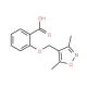 2-[(3,5-Dimethylisoxazol-4-yl)methoxy]benzoic acid - chemical structure image