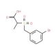 2-[(3-bromobenzyl)sulfonyl]propanoic acid - chemical structure image