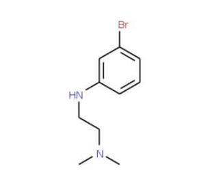 {2-[(3-bromophenyl)amino]ethyl}dimethylamine - chemical structure image