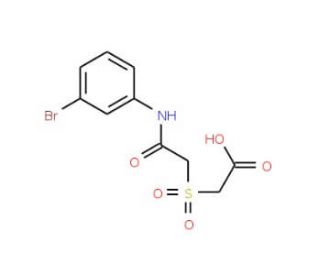 2-({[(3-bromophenyl)carbamoyl]methane}sulfonyl)acetic acid - chemical structure image