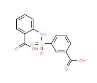 2-{[(3-carboxyphenyl)sulfonyl]aminobenzoic acid - chemical structure image