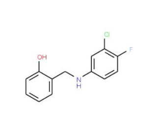 2-[(3-Chloro-4-fluoro-phenylamino)-methyl]-phenol - chemical structure image