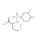 2-{[(3-chloro-4-fluorophenyl)sulfonyl]amino}-4-(methylthio)butanoic acid (CAS 1009235-46-4) - chemical structure image