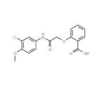 2-[(3-Chloro-4-methoxy-phenylcarbamoyl)-methoxy]-benzoic acid - chemical structure image