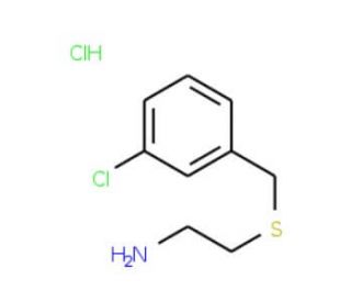 2-[(3-Chlorobenzyl)sulfanyl]ethylamine hydrochloride - chemical structure image