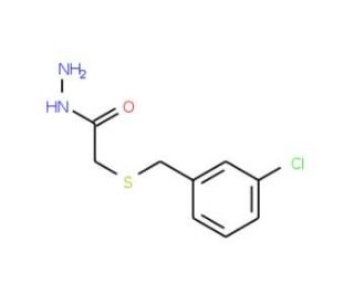 2-[(3-Chlorobenzyl)thio]acetohydrazide - chemical structure image