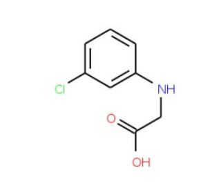 2-[(3-chlorophenyl)amino]acetic acid (CAS 10242-05-4) - chemical structure image
