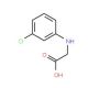 2-[(3-chlorophenyl)amino]acetic acid (CAS 10242-05-4) - chemical structure image