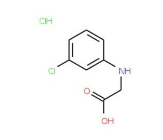 2-[(3-chlorophenyl)amino]acetic acid hydrochloride - chemical structure image