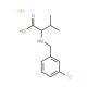2-{[(3-chlorophenyl)methyl]amino}-3-methylbutanoic acid hydrochloride - chemical structure image