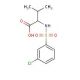 2-{[(3-chlorophenyl)sulfonyl]amino}-3-methylbutanoic acid - chemical structure image