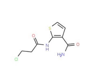 2-[(3-chloropropanoyl)amino]thiophene-3-carboxamide - chemical structure image