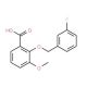 2-[(3-Fluorobenzyl)oxy]-3-methoxybenzoic acid - chemical structure image