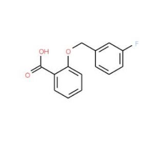 2-[(3-Fluorobenzyl)oxy]benzoic acid - chemical structure image