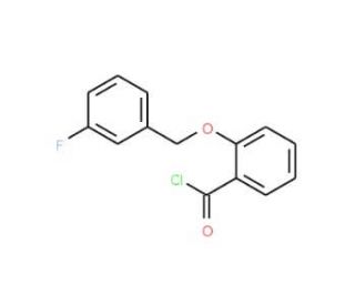 2-[(3-fluorobenzyl)oxy]benzoyl chloride - chemical structure image