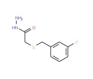 2-[(3-Fluorobenzyl)thio]acetohydrazide - chemical structure image