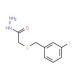 2-[(3-Fluorobenzyl)thio]acetohydrazide - chemical structure image
