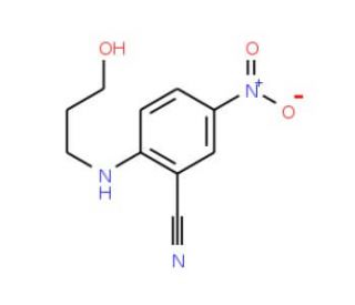 2-[(3-Hydroxypropyl)amino]-5-nitrobenzonitrile - chemical structure image