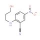 2-[(3-Hydroxypropyl)amino]-5-nitrobenzonitrile - chemical structure image