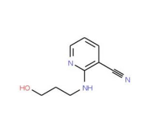 2-[(3-Hydroxypropyl)amino]nicotinonitrile - chemical structure image