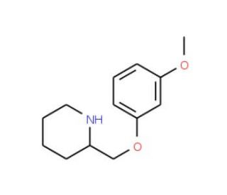 2-[(3-Methoxyphenoxy)methyl]piperidine - chemical structure image