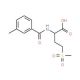 2-[(3-methylbenzoyl)amino]-4-(methylsulfonyl)butanoic acid - chemical structure image