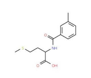 2-[(3-methylbenzoyl)amino]-4-(methylthio)butanoic acid (CAS 65054-81-1) - chemical structure image