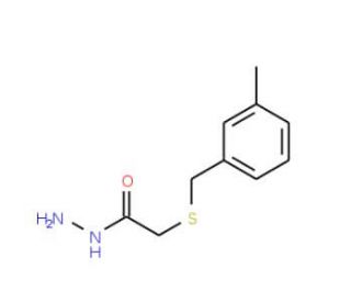 2-[(3-Methylbenzyl)thio]acetohydrazide - chemical structure image