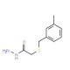 2-[(3-Methylbenzyl)thio]acetohydrazide - chemical structure image