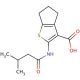 2-[(3-methylbutanoyl)amino]-5,6-dihydro-4H-cyclopenta[b]thiophene-3-carboxylic acid - chemical structure image