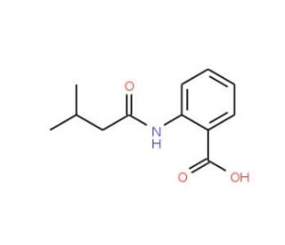 2-[(3-methylbutanoyl)amino]benzoic acid - chemical structure image