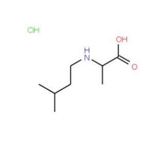 2-[(3-methylbutyl)amino]propanoic acid hydrochloride - chemical structure image