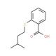 2-[(3-Methylbutyl)thio]benzoic acid - chemical structure image