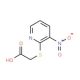 2-[(3-Nitro-2-pyridyl)thio]acetic acid (CAS 18504-80-8) - chemical structure image