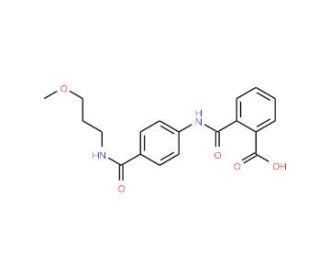 2-[(4-{[(3-Methoxypropyl)amino]carbonyl}anilino)-carbonyl]benzoic acid - chemical structure image