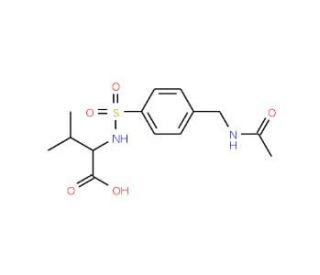 2-[({4-[(acetylamino)methyl]phenyl}sulfonyl)amino]-3-methylbutanoic acid - chemical structure image