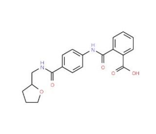 2-[(4-{[(Tetrahydro-2-furanylmethyl)amino]-carbonyl}anilino)carbonyl]benzoic acid - chemical structure image