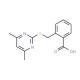 2-{[(4,6-dimethylpyrimidin-2-yl)thio]methyl}benzoic acid - chemical structure image