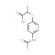 2-[(4-acetamidophenyl)sulfanyl]propanoic acid - chemical structure image