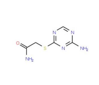 2-[(4-Amino-1,3,5-triazin-2-yl)thio]acetamide - chemical structure image