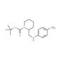 2-[(4-amino-phenylamino)-methyl]- piperidine-1-carboxylic acid tert-butyl ester (CAS 1159976-36-9) - chemical structure image