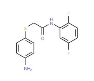 2-[(4-Aminophenyl)sulfanyl]-N-(2,5-difluorophenyl)acetamide - chemical structure image