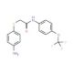 2-[(4-Aminophenyl)sulfanyl]-N-[4-(trifluoromethoxy)phenyl]acetamide - chemical structure image
