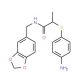 2-[(4-Aminophenyl)thio]-N-(1,3-benzodioxol-5-ylmethyl)propanamide - chemical structure image